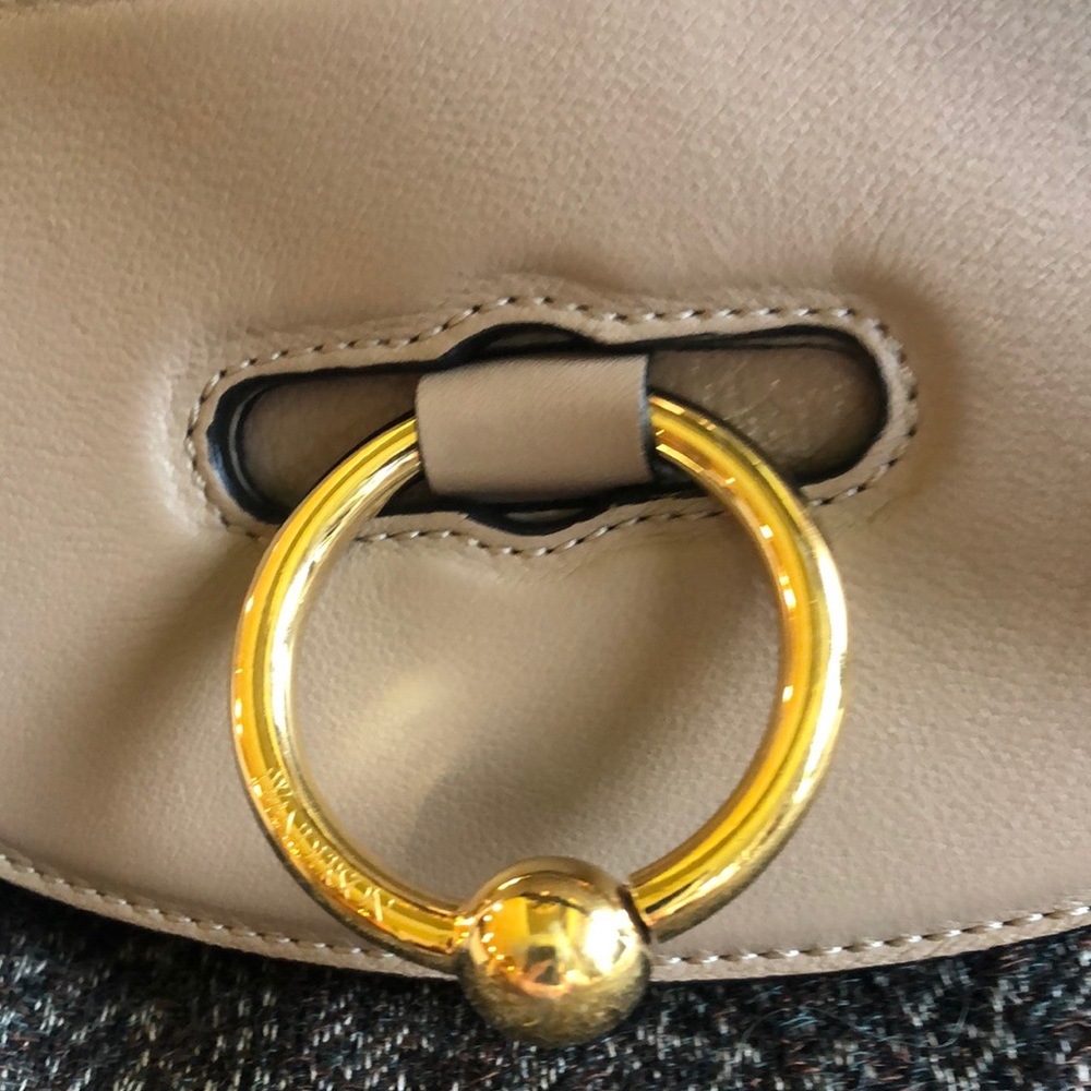 JW Anderson Ash Taupe Latch Crossbody Bag NWT - Picture 2 of 8